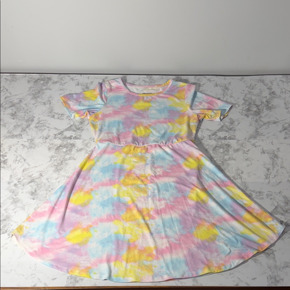 Squeeze Vibrant Tie-Dye Kids Dress
